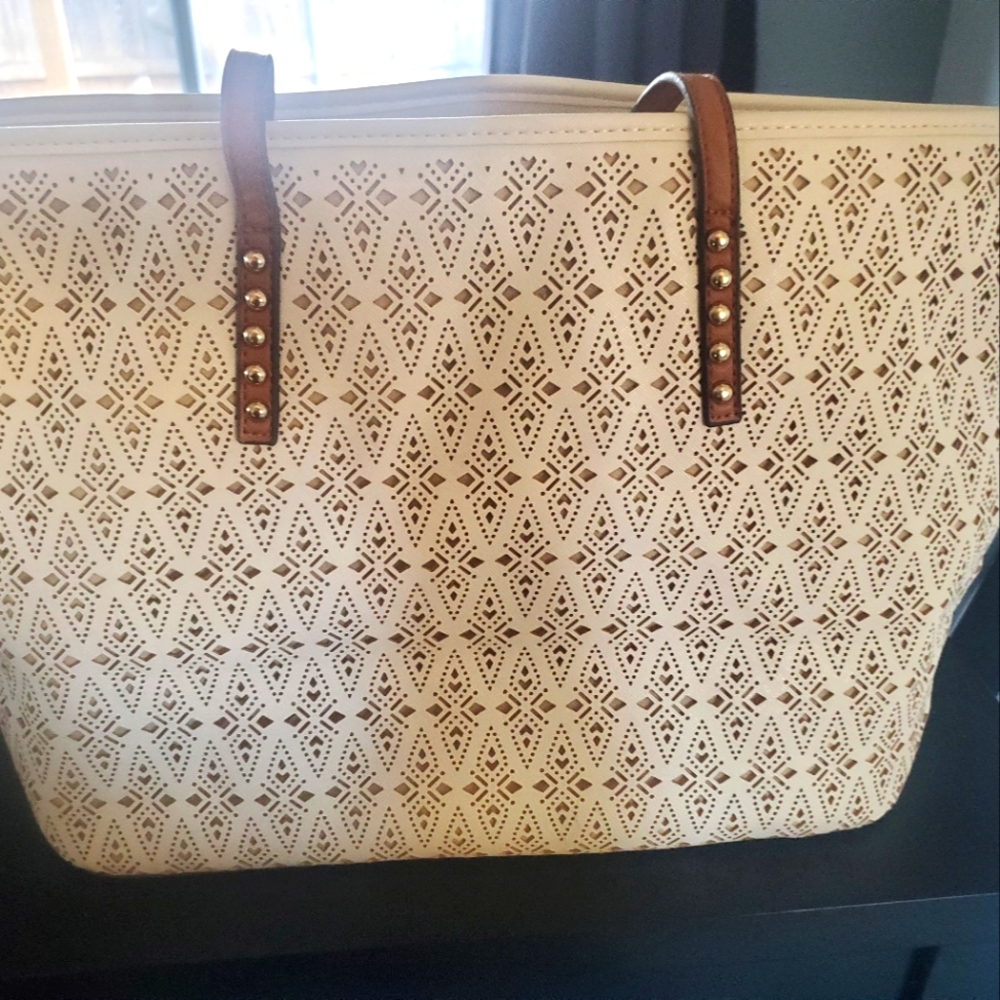 Aldo cream large tote